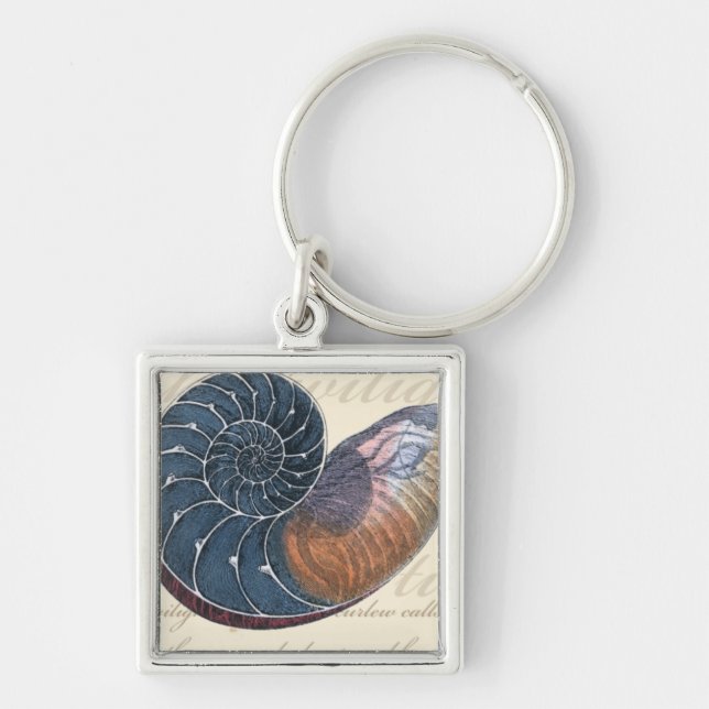 Romantic Seashell Keychain (Front)