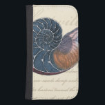 Romantic Seashell Galaxy S4 Wallet Case<br><div class="desc">Do you live far away from the beach? No problem! Get this romantic seashell painting so you can image yourself sitting on a peaceful beach on a warm sunny day. This piece of art romanticizes the sea and the little waves which will leave you yearning for a visit the beach....</div>