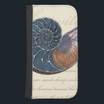 Romantic Seashell Galaxy S4 Wallet Case<br><div class="desc">Do you live far away from the beach? No problem! Get this romantic seashell painting so you can image yourself sitting on a peaceful beach on a warm sunny day. This piece of art romanticizes the sea and the little waves which will leave you yearning for a visit the beach....</div>