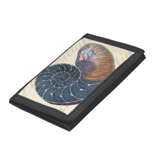 Romantic Seashell Tri-fold Wallet