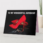 ROMANTIC SEXY ANYTIME FOR HUSBAND KINKY GREETING  CARD