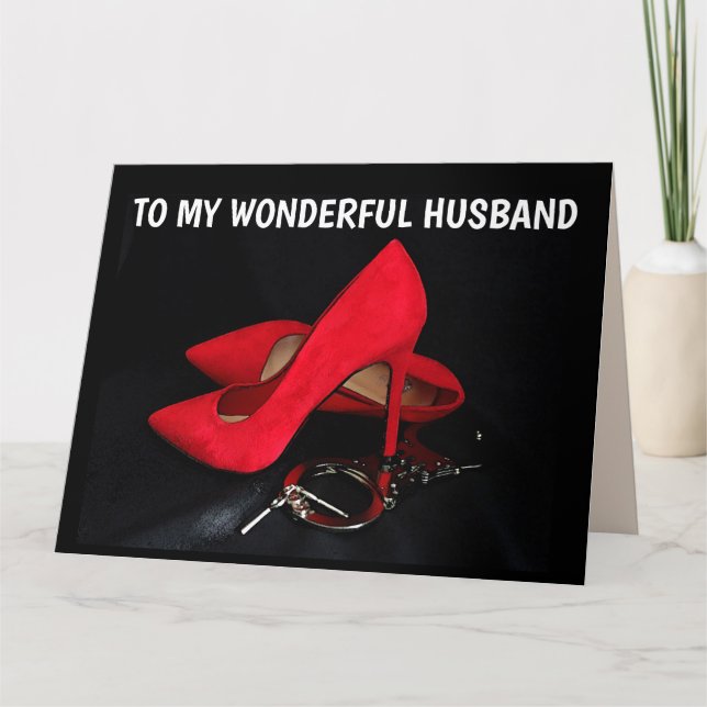 ROMANTIC SEXY BIRTHDAY FOR HUSBAND KINKY CARDS (Front)