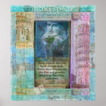 Romantic Shakespeare Quote From Romeo And Juliet. Poster by shakespearequotes at Zazzle