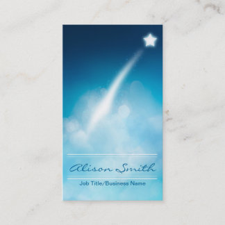 Romantic Shooting star business card