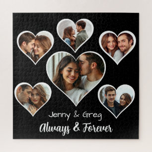 Romantic Six Photo Template Jigsaw Puzzle