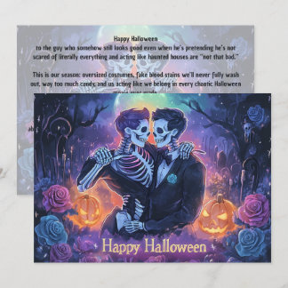 🌈🎃Romantic Skeleton Dance card