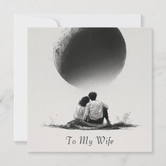 Romantic Sketch of Couple with Custom Text