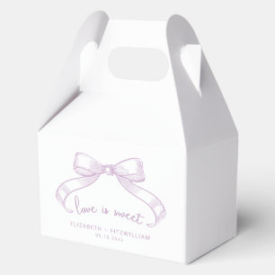 Romantic Sketched Bow   Lilac Love is Sweet  Favor Boxes