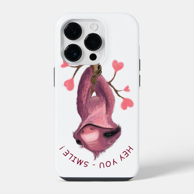  Romantic Sloth - Smile Case-Mate iPhone Case (Back)
