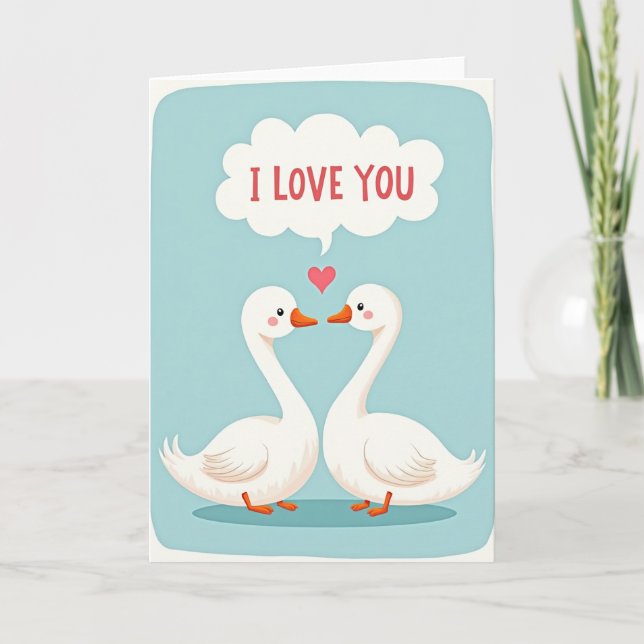 Romantic Smooth I Love You Card (Front)