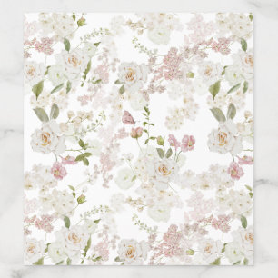 Romantic Soft Blush White Pattern Envelope Liner