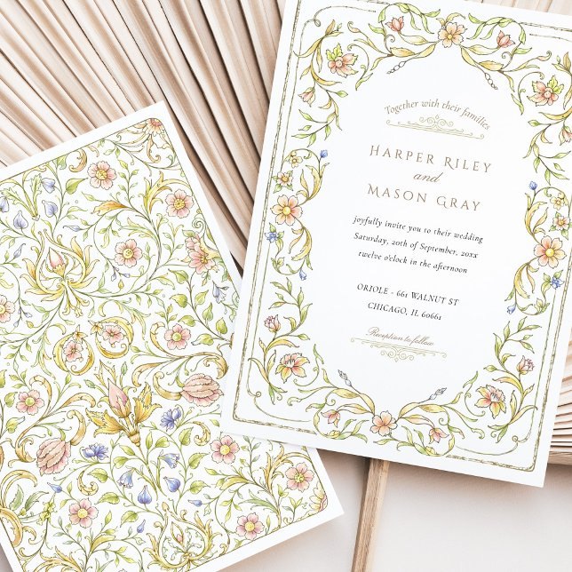 Romantic Soft Floral Garden Wedding Invitation (Creator Uploaded)
