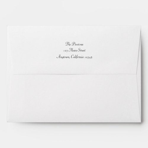 Romantic Soft Pink Wedding Envelope