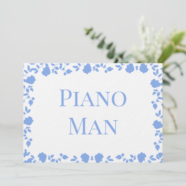 Romantic Soft Pretty Song Names Table Cards (Standing Front)