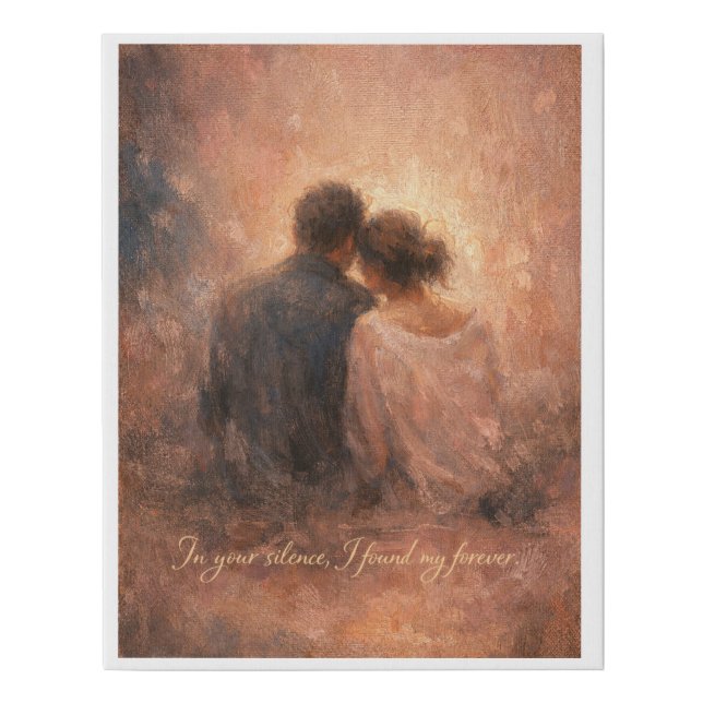Romantic Soulmate Painting Faux Canvas Print (Front)