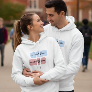 Romantic Sound Wave Heart Hoodie