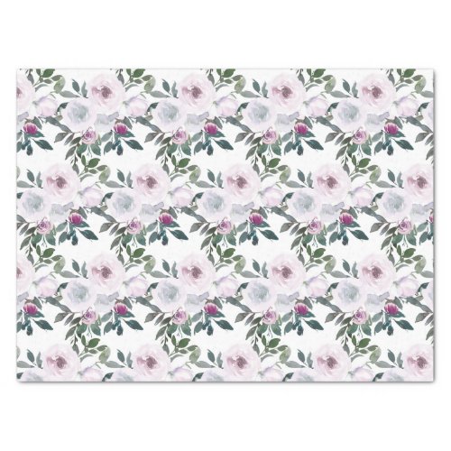 Romantic Spring Florals Watercolor Tissue Paper