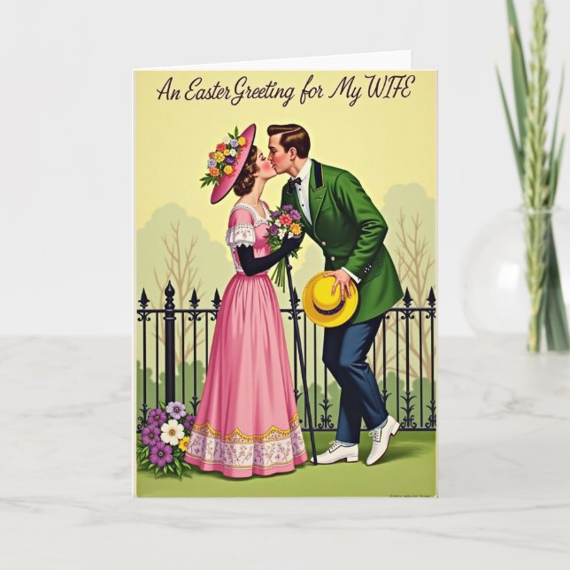 Romantic Spring Kiss Card (Front)