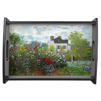 Romantic Spring Wedding Vintage Monet Garden Serving Tray