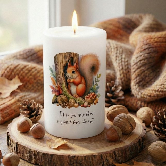 Romantic Squirrel Candle – Love Quote Gift (Creator Uploaded)