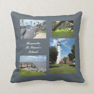 Romantic St. Simon's Island Photo Template Pillow