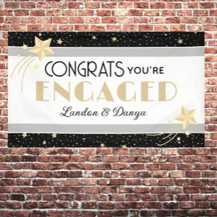 Romantic, Starry Custom Engagement Banner