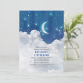 Romantic Stars and Moon Bridal Shower Invitation (Standing Front)