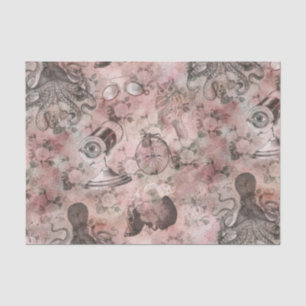 Romantic Steampunk Antique Vintage Ephemera Tissue Paper
