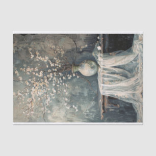 Romantic Still Life Moody Florals Tissue Paper