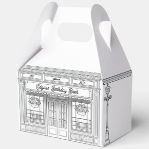 Romantic Storybook, Coloring Book Favor Boxes
