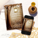 Romantic String Lights Rustic Wood Wedding Invitation<br><div class="desc">Ignite the spark of anticipation for your impending nuptials with our beautifully designed Rustic Wood Wedding Invitations, adorned with romantic string lights. Made with love by Mylini Design, each invitation is backed with a rustic wood texture, elegantly accentuated by a twinkling string lights design for an intimate ambiance. Every detail...</div>