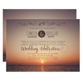 Sunset Wedding Invitations 8