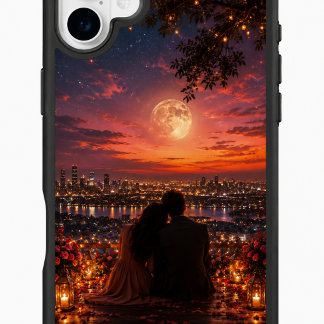 Romantic Sunset Couple Phone Case | Moonlight Love