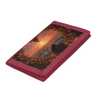 Romantic Sunset Couple Phone Case | Moonlight Love Trifold Wallet