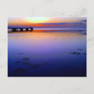 Romantic Sunset Postcard