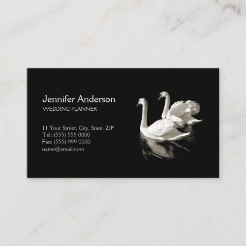 Romantic Swans business card