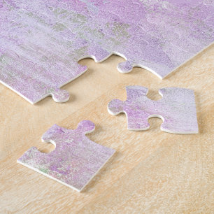 Romantic Sweet Happy New Year 2016 Soft Pink Jigsaw Puzzle