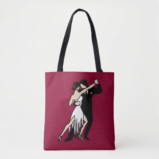 Romantic Tango Dancers Tote Bag (Front)