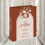 Romantic Terracotta Pampas Sage Boho Arch Memory   3 Ring Binder<br><div class="desc">✅ For matching items search 205W in my collections ✅ Preserve your most cherished memories with this boho terracotta wedding ring binder and memory album, designed with watercolor florals in terracotta, copper, burnt orange, rust, and dusty orange tones. Featuring soft pampas grass, muted sage greenery, and a chic boho arch,...</div>
