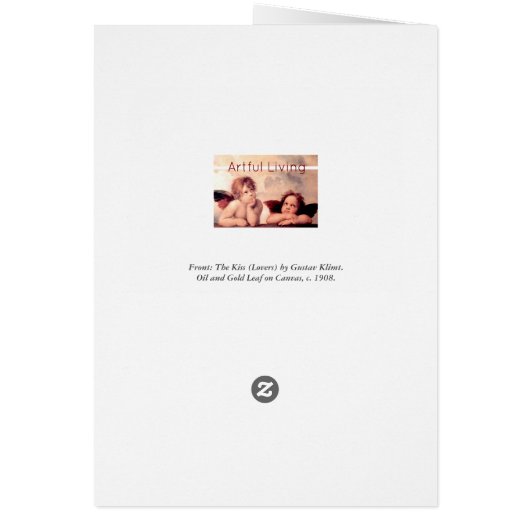 Romantic The Kiss Painting Gustav Klimt Restored (Back)
