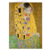 Romantic The Kiss Painting Gustav Klimt Restored (Front)