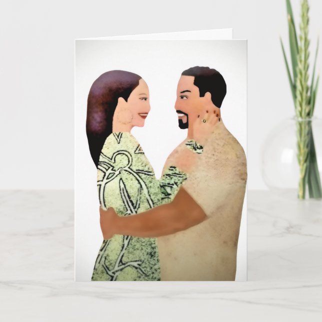 Romantic/Thinking Of You Notecard (Blank inside) (Front)