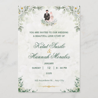 Romantic Timeless Wedding Invitation | Elegant 