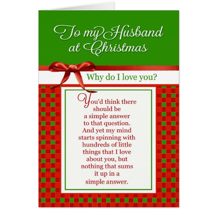 Romantic To My Husband At Christmas Card Zazzle   Romantic To My Husband At Christmas Card R0c40b5b9b28c4ca9a67467cffe67b308 Xvuat 8byvr 700 