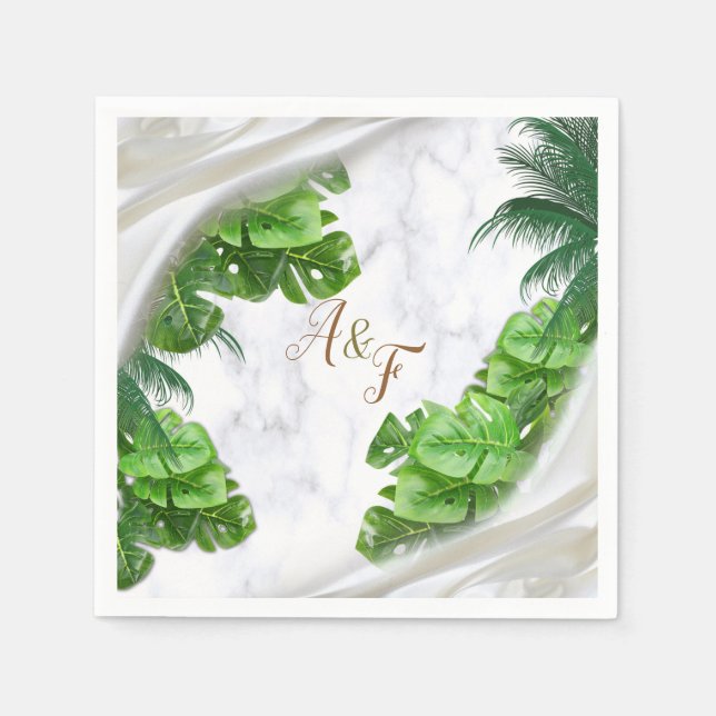 Romantic Tropical Napkins (Front)