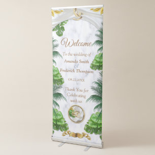 Romantic Tropical Retractable Banner