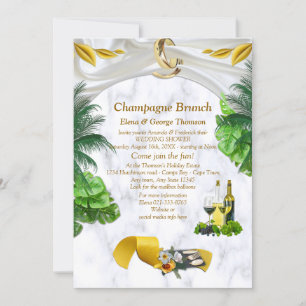Romantic Tropical Wedding Announcements