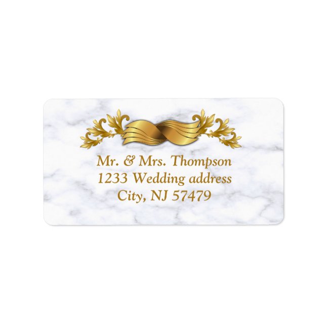 Romantic Tropical Wedding Labels (Front)