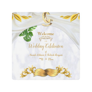 Romantic Tropical Wedding Wall Decor