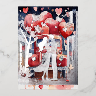 Romantic Truck Valentine's Day Card